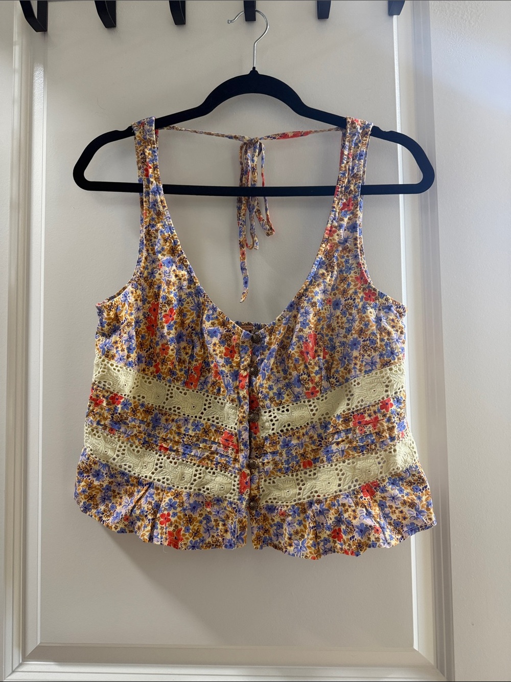Free People Multicolor Smocked Top